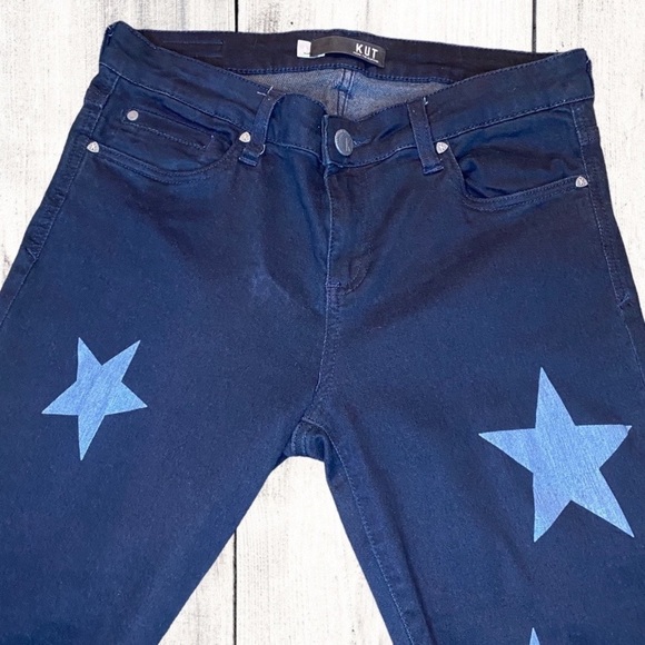 Kut From The Kloth MIA Toothpick skinny jeans with stars - Picture 2 of 7